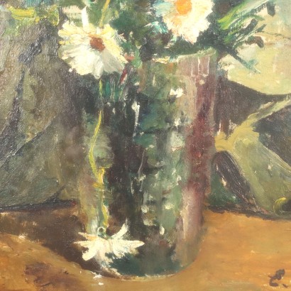 arte, arte italiano, pintura italiana del siglo XX, Emilio Hermann, Flores, Emilio Hermann